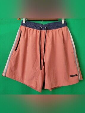Men's Allfenix Swim Shorts Bathing Suit Zipper Pockets Sz Small Hybrid AFS01